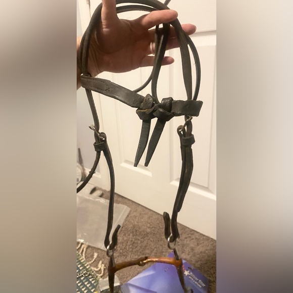 5/8" Double and Stitched Bridle Leather Headstall from Tory Leather - Picture 2 of 3